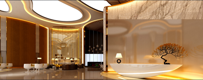 Grand office entrance lobby at BKC EDGE, Bandra Kurla Complex – featuring double-height ceilings, elegant lighting, marble flooring, and premium reception space by Labdhi Lifestyle Limited.